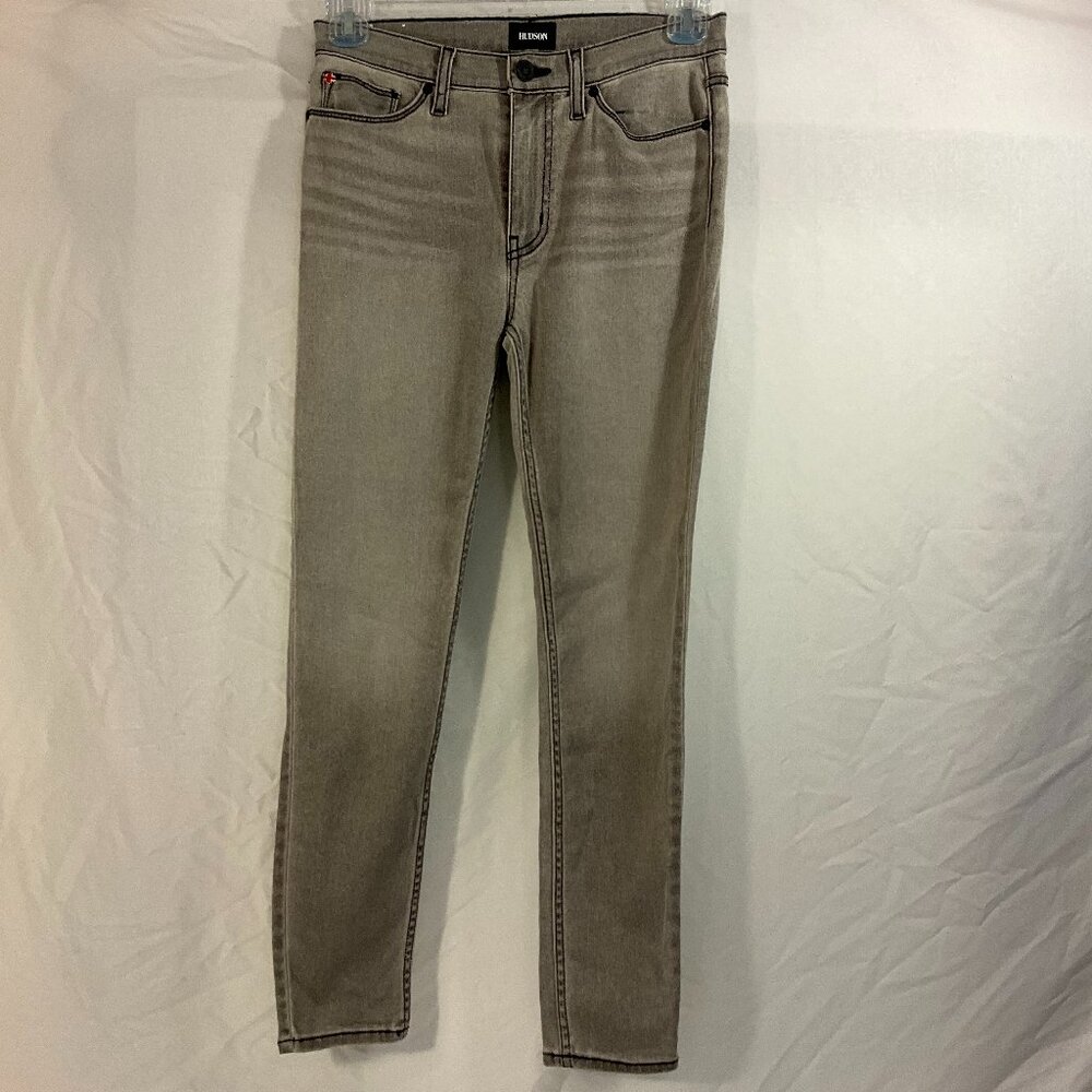 Hudson Blair High Rise Skinny Jeans Gray, Size 27